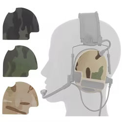 Adhesivo para auriculares tácticos, camuflaje/almacenamiento de cables, parche mágico 2 en 1 para ComTac(IIIIIVVI), caza, tiro, auriculares con cancelación de ruido