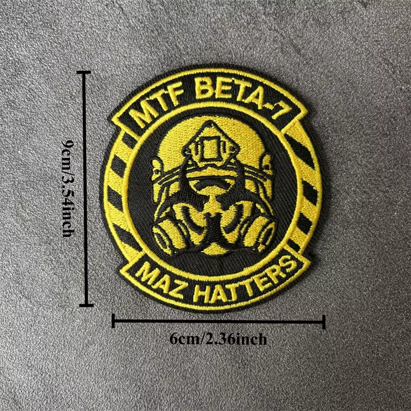 MTF BETA MAZ HATTERS, parche táctico bordado con velcro moral militar - imagen 3
