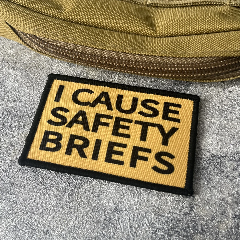 Me causa calzoncillos de seguridad divertido parche de insignia de moral emblema militar brazalete táctico gancho bucle ropa mochila accesorios pegatinas - imagen 4