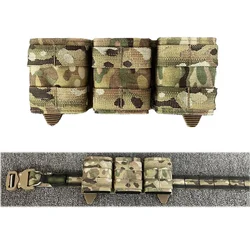 Tactical Vest Triple Magazine Pouch 5.56 + 5.56 + 5.56 System Side Mag Pouch Clip Bags Holder Pocket