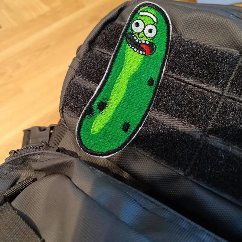 Insignia de moral cosida a mano para planchar, bordado de fruta y pepino de dibujos animados, brazalete táctico, bolsas de ropa, pegatinas decorativas personalizadas - imagen 4