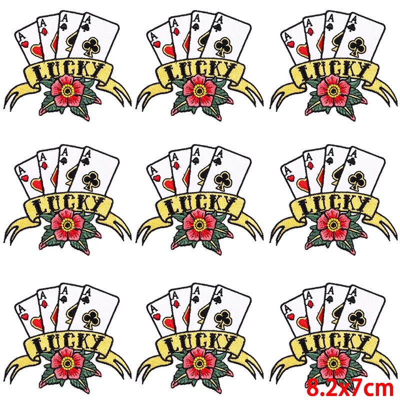 Parche de flores y mariposas para planchar en la ropa, parches bordados de dibujos animados para costura de ropa, insignias fusionables, 10 unidades por lote - imagen 4