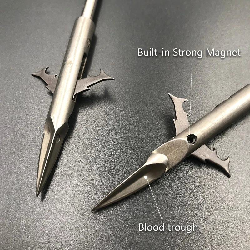 Dardos de pesca de piezas, tirachinas, catapulta, flechas de pesca, accesorios de pesca, flechas, dardos de habilidad, acero inoxidable, punta de flecha de tiro con arco - imagen 3