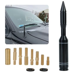 ABBREE Antena de coche Antena de cohete Antena de coche Antena de repuesto universal para vehículo Compatible con SUV GMC Canyon Ford Jeep Dodg