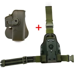 Funda táctica muslo derecha para Glock 17 Gen 1-4 - Caza y tiro