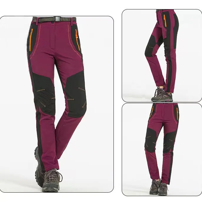 Pantalones impermeables de forro polar SoftShell para hombre, pesca, Camping, senderismo, escalada, senderismo, caza, rompevientos, pantalones al aire libre, Invierno S-5XL - imagen 5