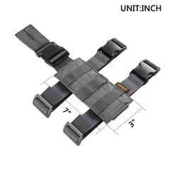 Funda táctica pierna universal plataforma MOLLE para pistola ajustable