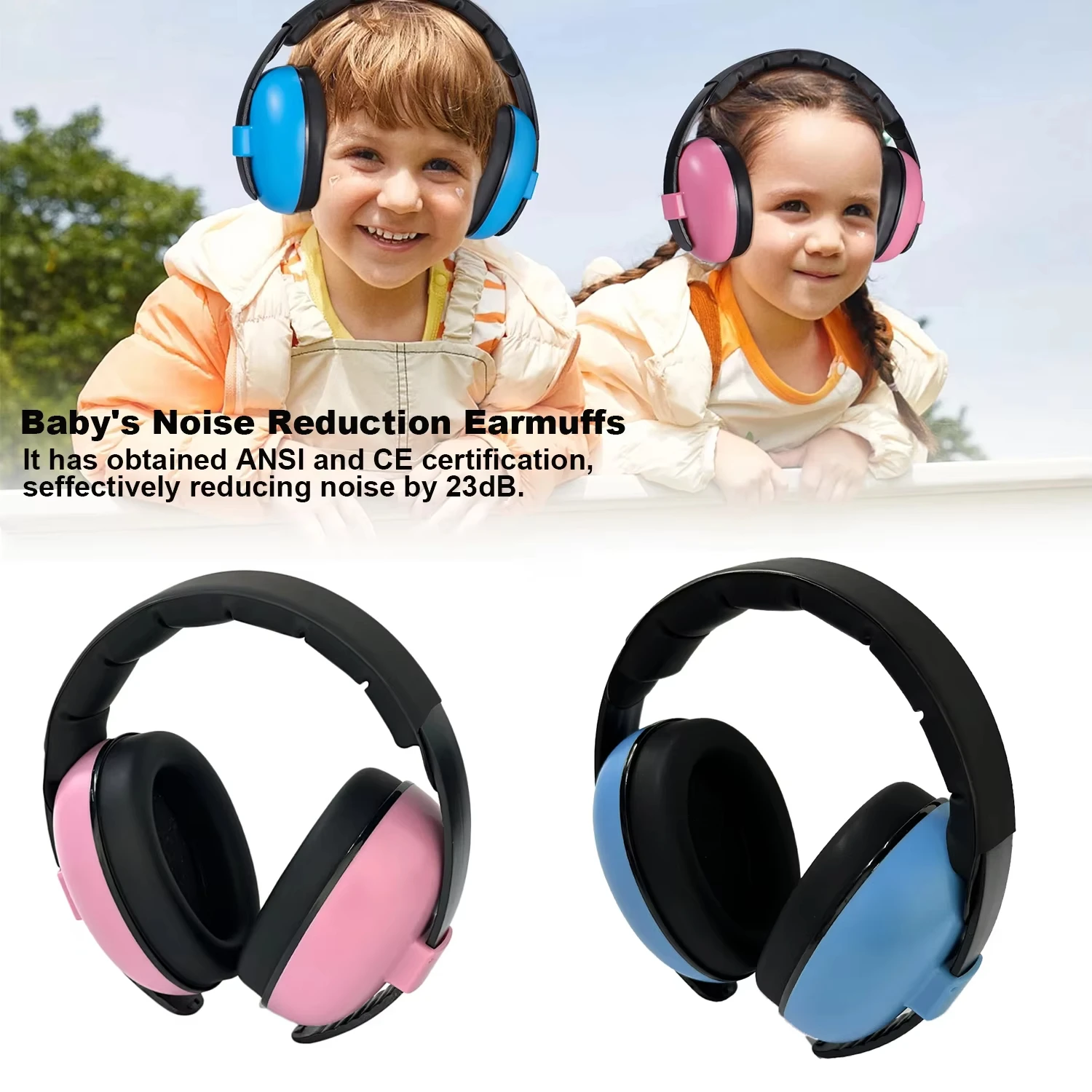Protectores auditivos bebé – Orejeras insonorizantes NRR 26 dB - imagen 2