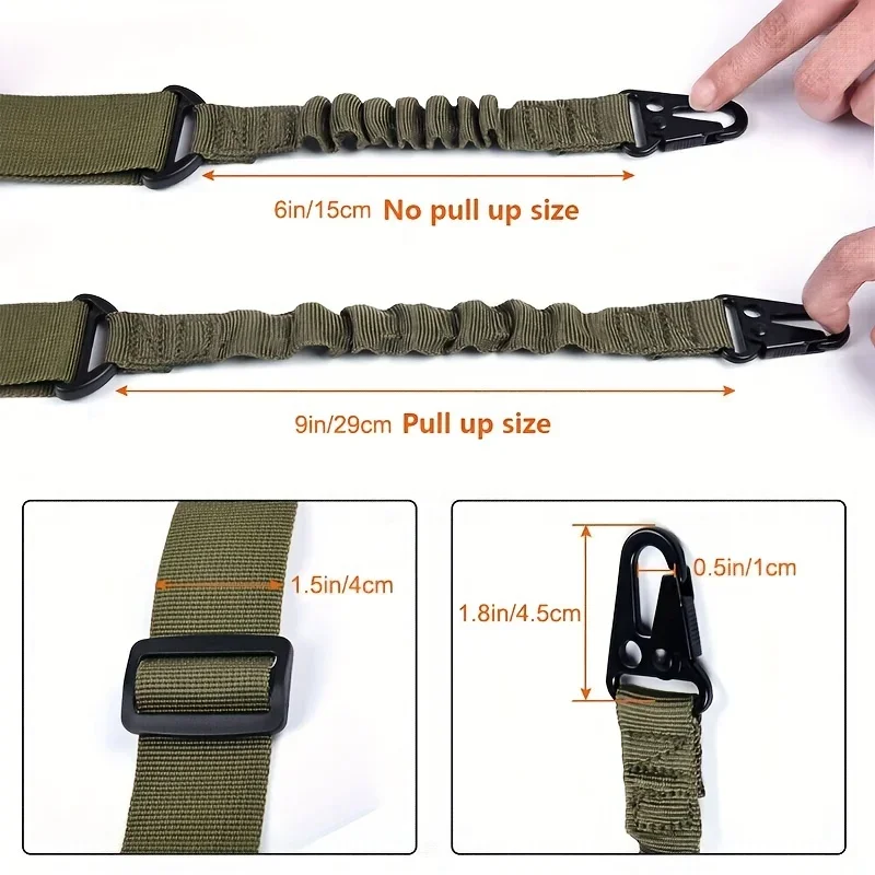 Eslinga táctica rifle QD – Ajustable compatible AR AK - imagen 3