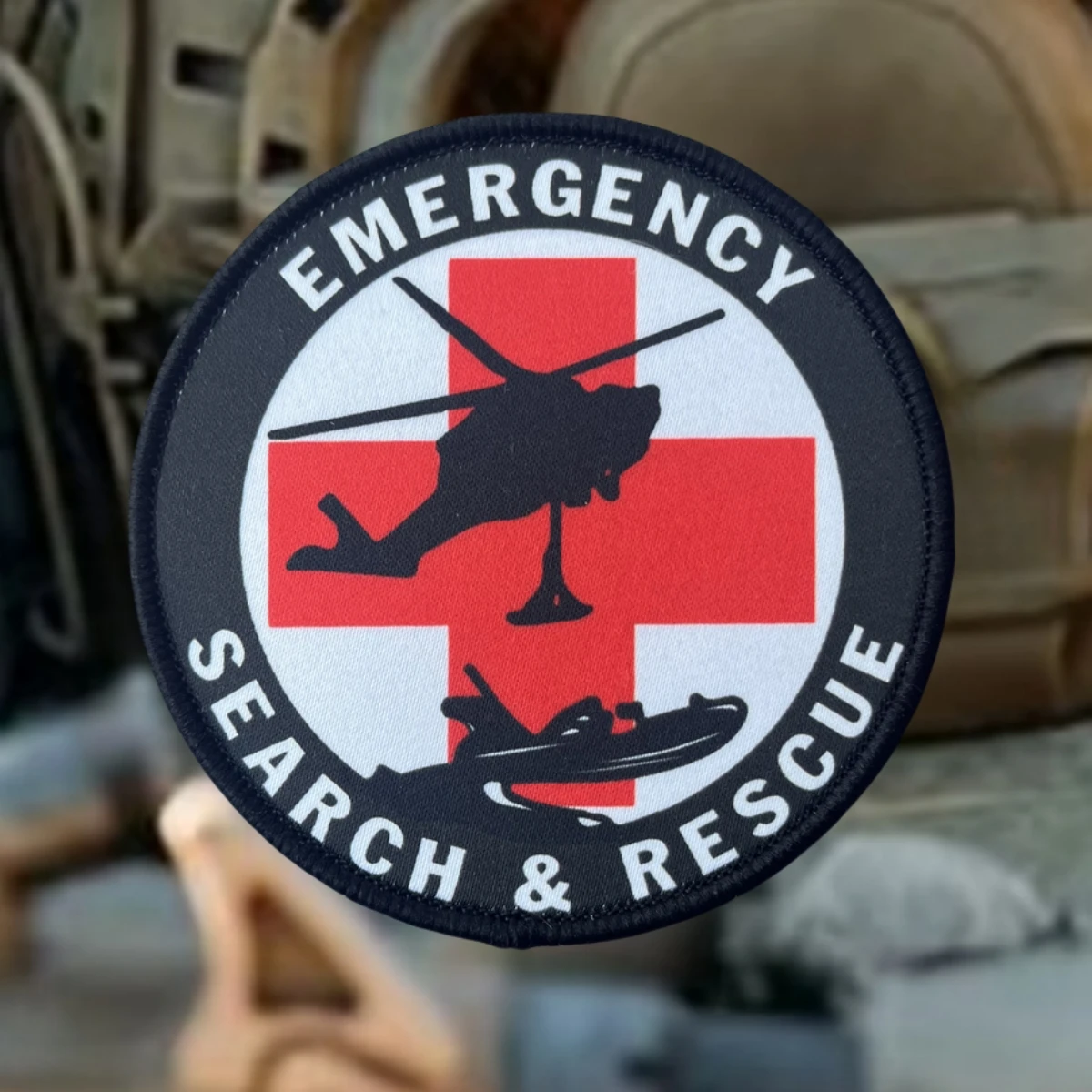 Parche MOLLE búsqueda y rescate – insignia táctica para uniforme - imagen 2