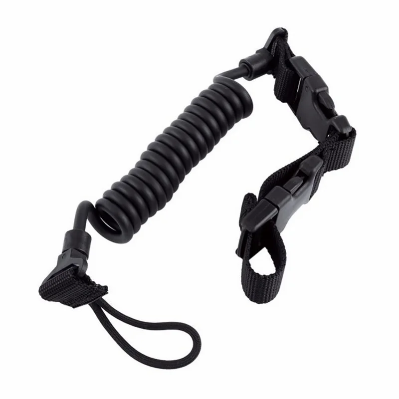 Eslinga telescópica para pistola táctica, cordón de seguridad para Airsoft, correa de resorte para pistola, cinturón, accesorios de caza - imagen 4
