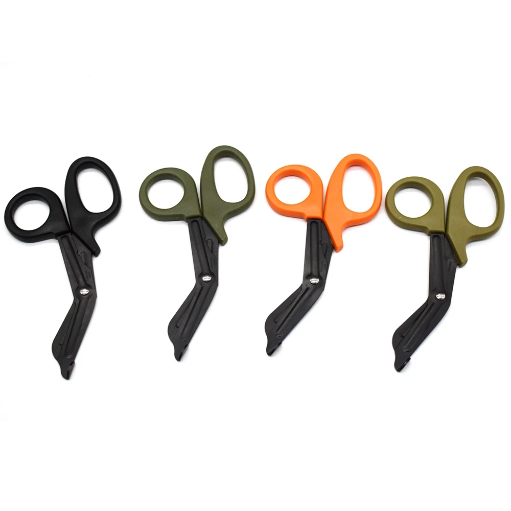 1/2 Uds. Nuevas tijeras de vida de dientes finos EMT para tijeras de rescate médico de emergencia fáciles de llevar al aire libre - imagen 2