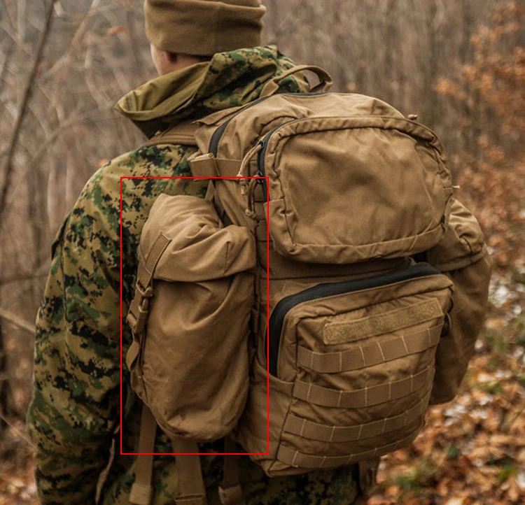 Bolsa de fijación MOLLE multifuncional para exteriores, para mochilas FILBE, soporte para botella de agua, 27x22cm - imagen 3