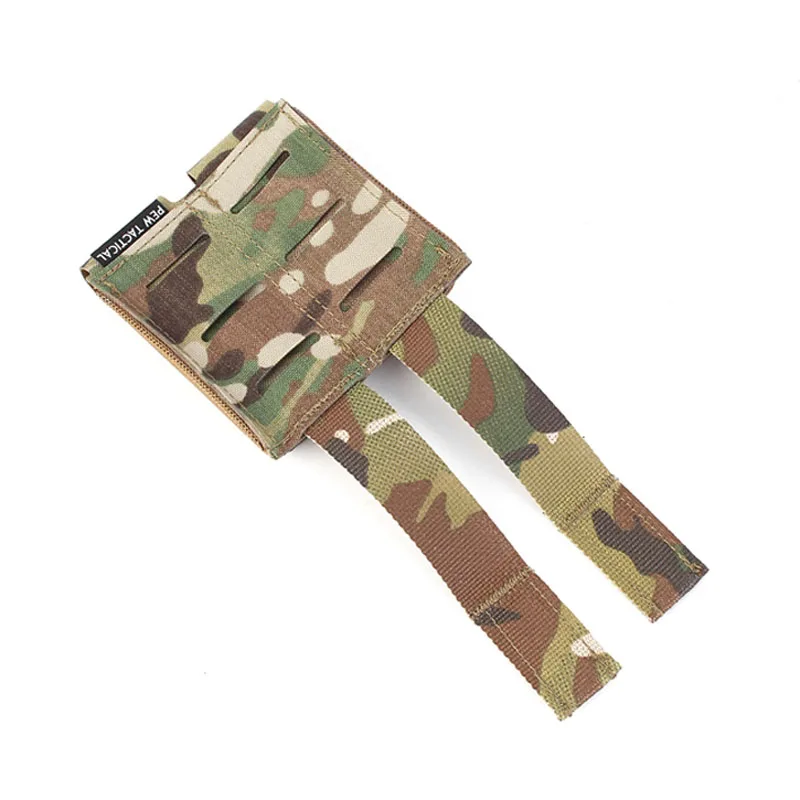 Cinturón táctico doble bolsa Molle de 9MM bolsa para artículos diversos bolsa de partición elástica camuflaje al aire libre