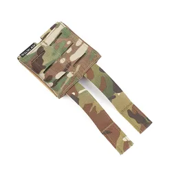 Cinturón táctico doble bolsa Molle de 9MM bolsa para artículos diversos bolsa de partición elástica camuflaje al aire libre