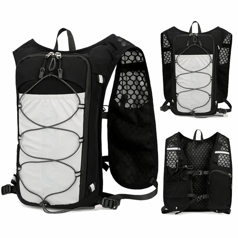 Mochila con chaleco hidratante para ciclismo, bolsa portátil para correr, senderismo, maratón, trotar, bolsas deportivas multifuncionales ultraligeras para exteriores - imagen 2