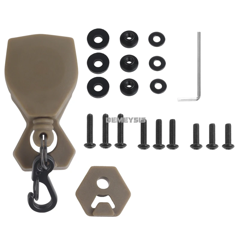 Cordón con Base NVG para casco táctico, cuerda antipérdida, cordón para gafas de visión nocturna, cuerda para evitar el desprendimiento, cordón de montaje NVG para casco - imagen 3