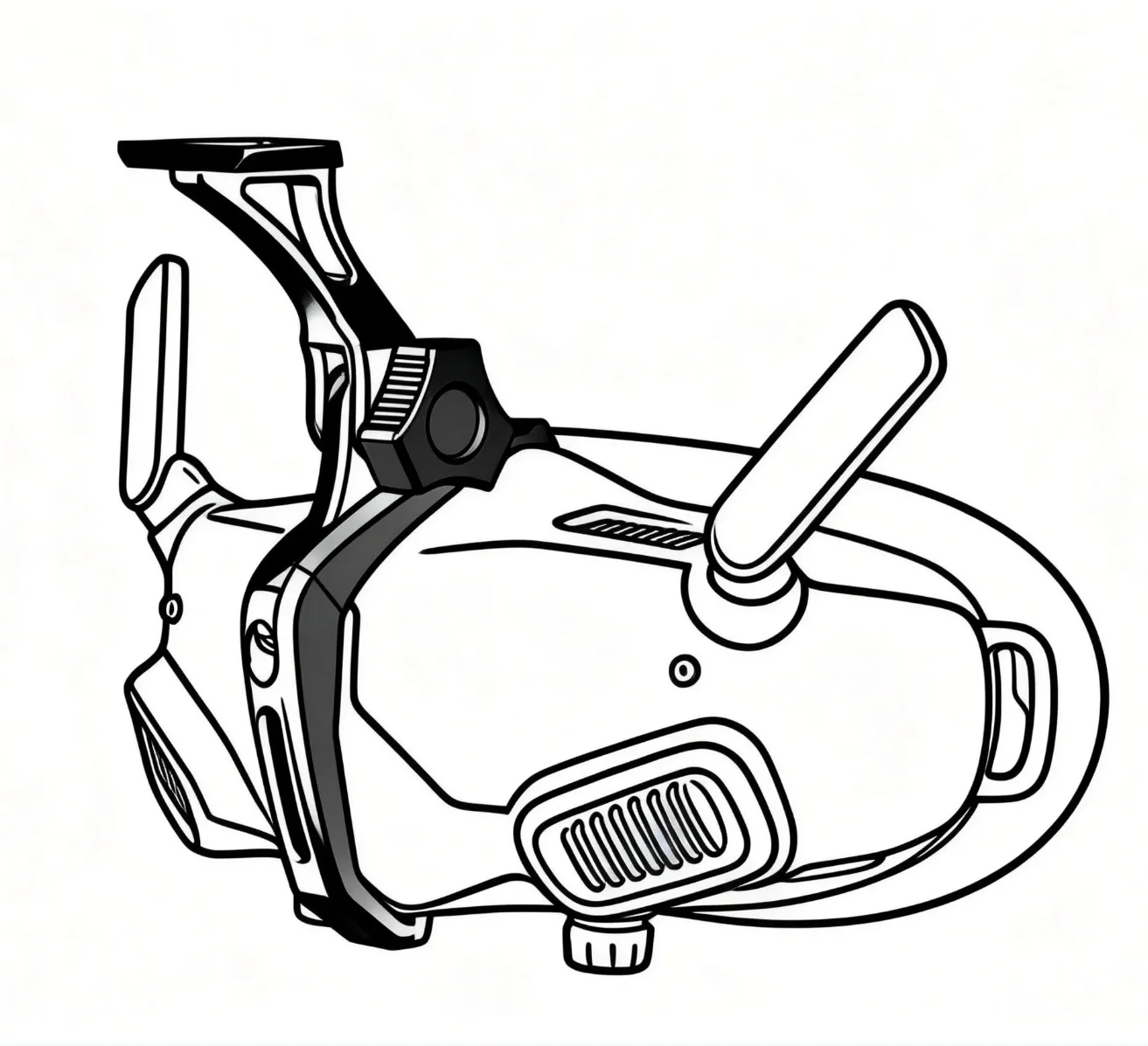 Soporte táctico para casco montura ajustable de gafas FPV