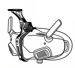 Soporte táctico para casco montura ajustable de gafas FPV