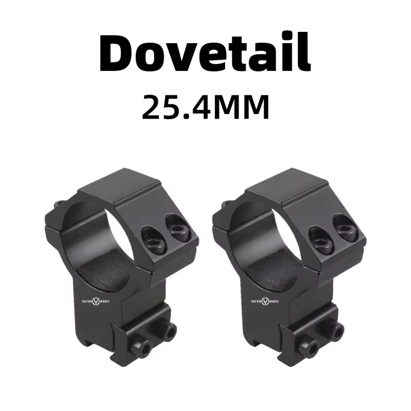Vector Optics monturas Dovetail para riel con rosca y tope metálico