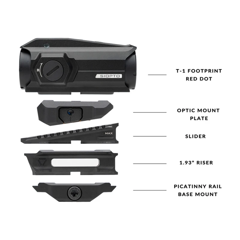Soporte óptico Variable 2024 SI para miras de punto rojo y vista de punto rojo de altura ajustable, nuevo - imagen 2