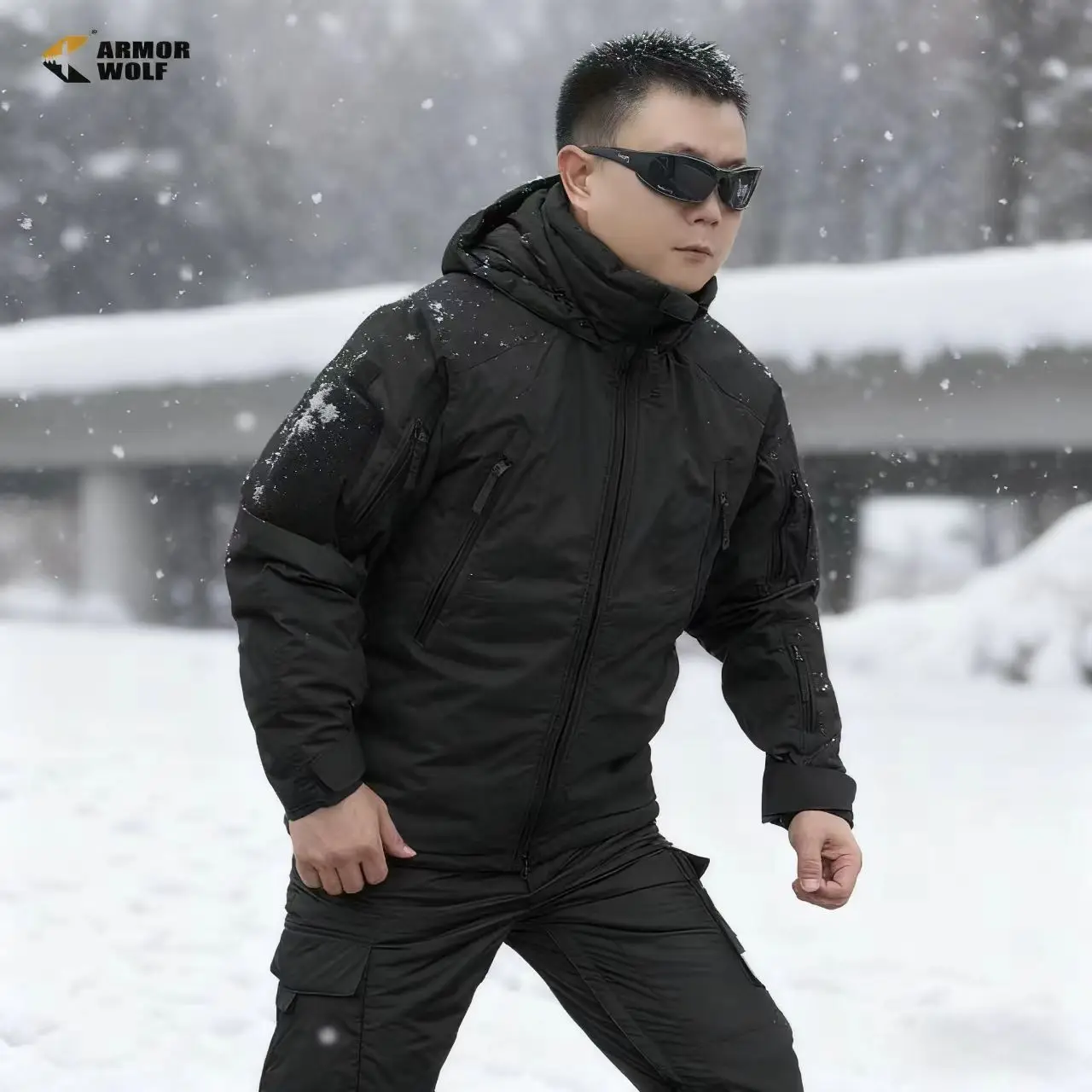 Camuflaje de nieve al aire libre MCAP DELTA 4,0 ropa/pantalones de algodón cálidos resistentes al frío polar de alta resistencia, ropa táctica de algodón - imagen 4