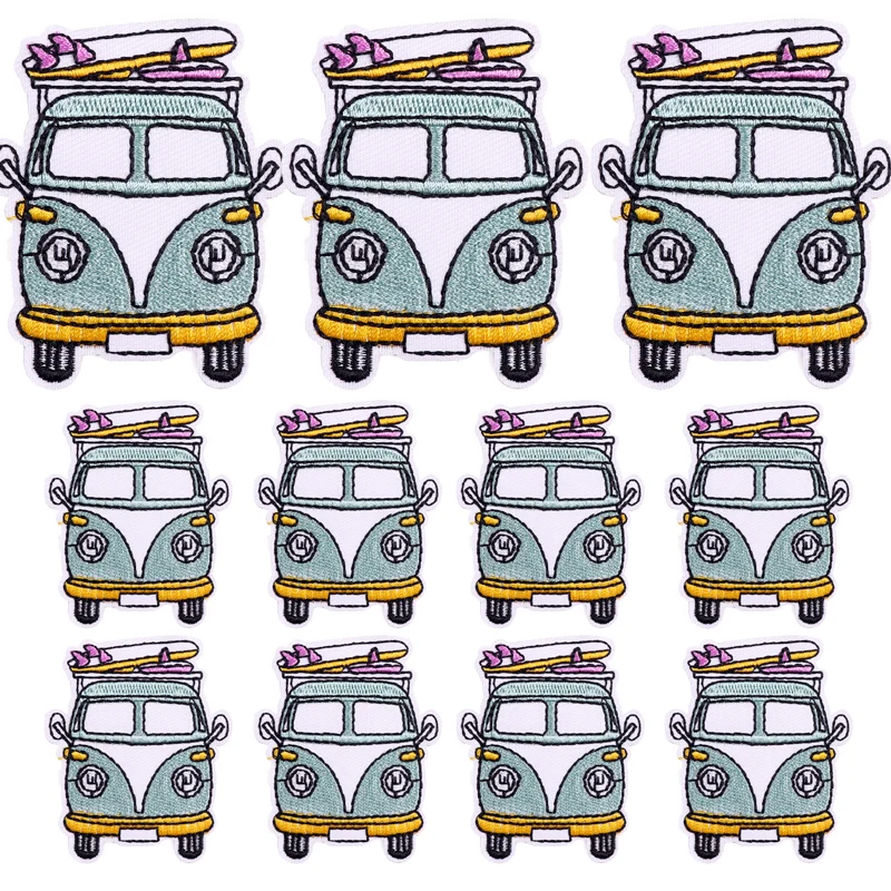 Parches bordados de viaje al aire libre, parches de planchado para ropa, chaqueta, insignia de aventura de montaña DIY, pegatina para ropa, 10 piezas - imagen 4