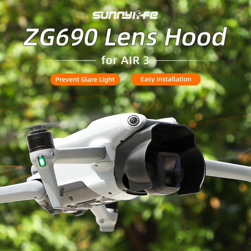 Parasol lente cardán, accesorios cámara para Air 3, protector parasol con reducción luz parásita, K1KF - imagen 2