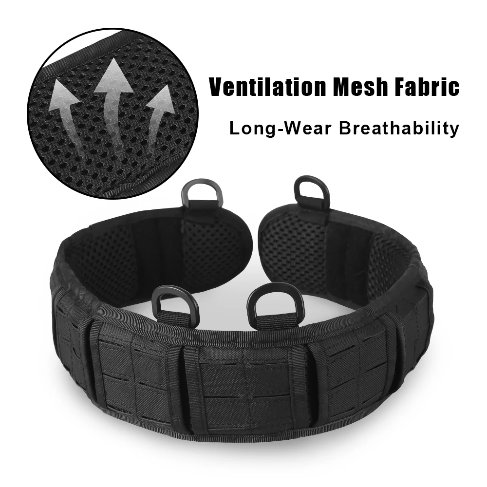 Cinturón táctico Molle de liberación rápida, cinturones reforzados de alta resistencia, cinturón de utilidad de combate y Paintball para aplicación de la ley - imagen 2