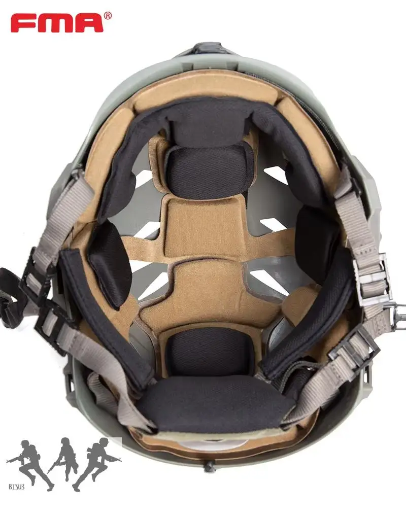 FMA-cojín de protección para casco táctico Airsoft, almohadilla protectora mejorada de espuma de memoria para EXF/CP/EX/MT, salto rápido, caza y paintball - imagen 5