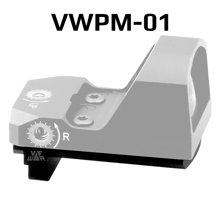 Victoptics Vewar Glock /hi-Cap Soporte para pistola Doctor y Vt Footprint 6061-T6 Aleación de aluminio para mira de punto rojo - imagen 2