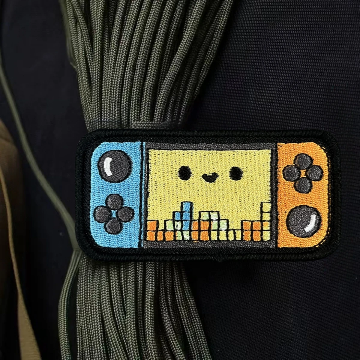 Parche de gancho y bucle bordado Retro Game Boy Overlord, insignia de moral táctica, brazalete militar, ropa, pegatinas para mochila - imagen 2