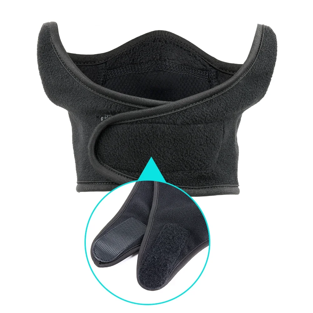 Calentador de cuello para clima frío, cubierta para las orejas, bufanda térmica de lana, máscara, Bandana para la cara, esquí, deporte de ciclismo, Snowboard, senderismo, hombres y mujeres, invierno - imagen 5