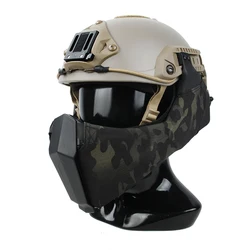 OC Highcut casco táctico con riel Picatinny para máscara media