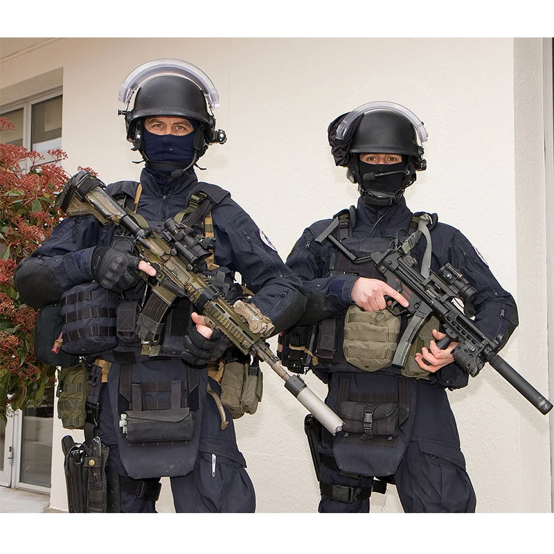 Traje táctico de equipo especial francés, Top masculino, abrigo juvenil, traje de rana fina, Cs Real, primavera y verano - imagen 4