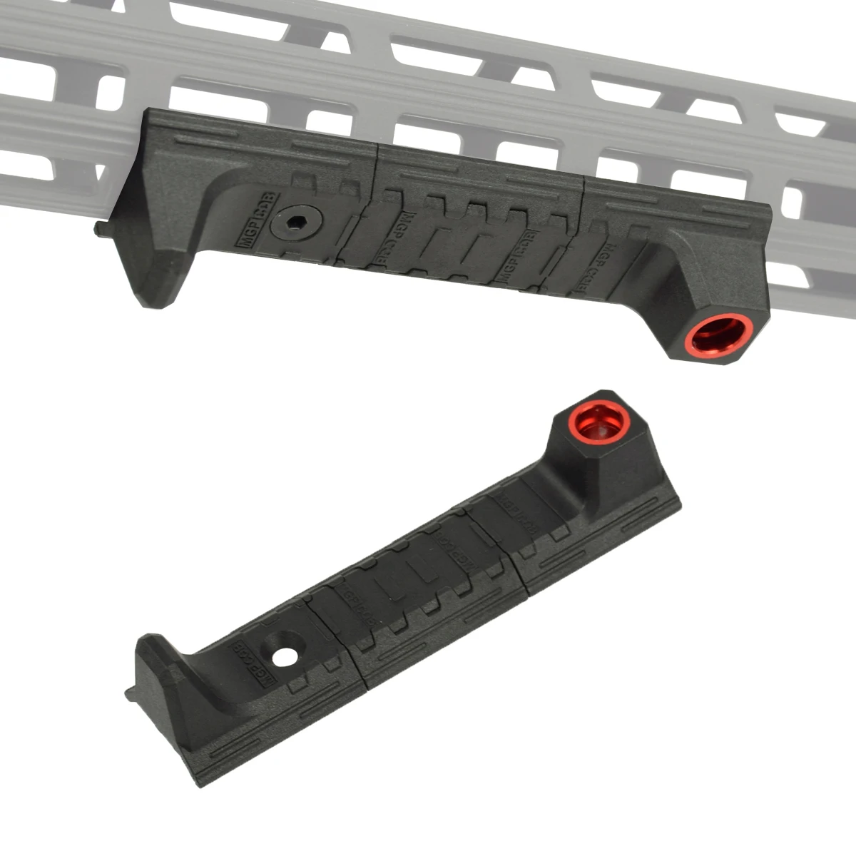 Kit de cubierta de riel táctico M-LOK, sistema de fijación compatible con cubierta de riel de plástico flotante libre M-Lok con orificio adaptador de eslinga