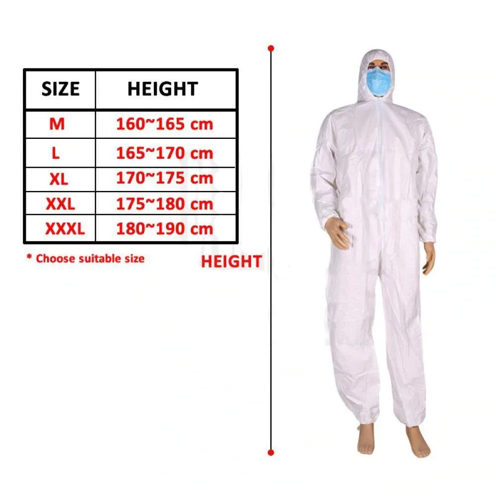 Ropa protectora desechable SF impermeable resistente al aceite ropa de seguridad para el trabajo pintura en aerosol mono ropa de protección mono traje - imagen 3