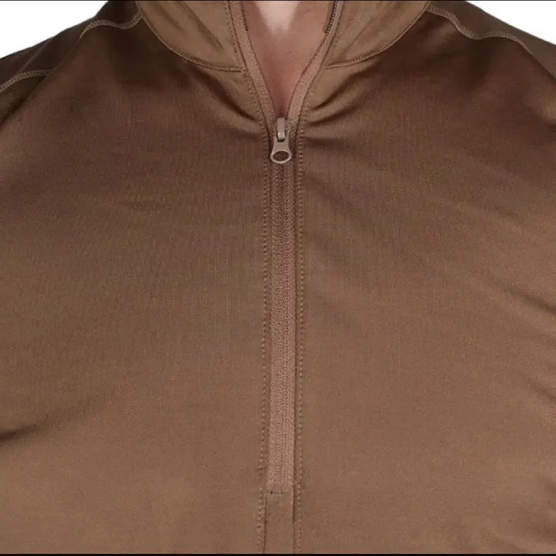 Emersongear versión con cremallera, ropa interior térmica transpirable y cálida para invierno, deportes de viaje, ciclismo al aire libre, senderismo, terciopelo de nailon CB - imagen 3