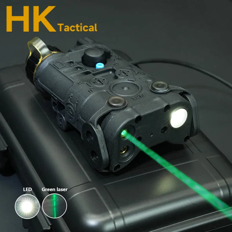 Indicador láser táctico Airsoft NGAL L3 de nailon, láser rojo/verde + estroboscópico láser blanco, sin interruptor de presión IR, accesorios de caza - imagen 4