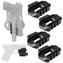 Adaptador riel Picatinny 20mm – Montura táctica 3 ranuras para pistola