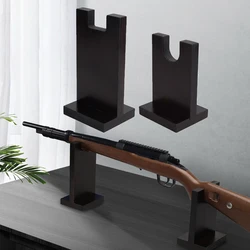 Estante para pistola y Rifle, soporte de exhibición táctico de madera, estante de almacenamiento para armas, soporte para armas de barril, accesorios de caza