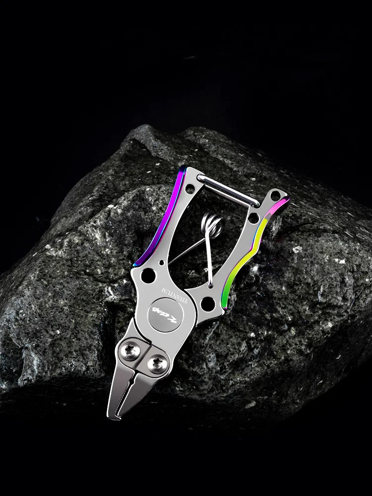 Alicates de aleación de titanio Luya, Mini alicates de elevación ligeros, resistentes a la corrosión y al agua de mar, cortadores de alambre - imagen 3