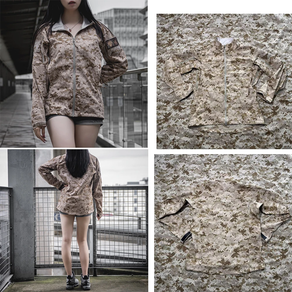 Chaqueta AOR1 elástica de cuatro lados para todo tipo de concha suave versión exquisita táctica