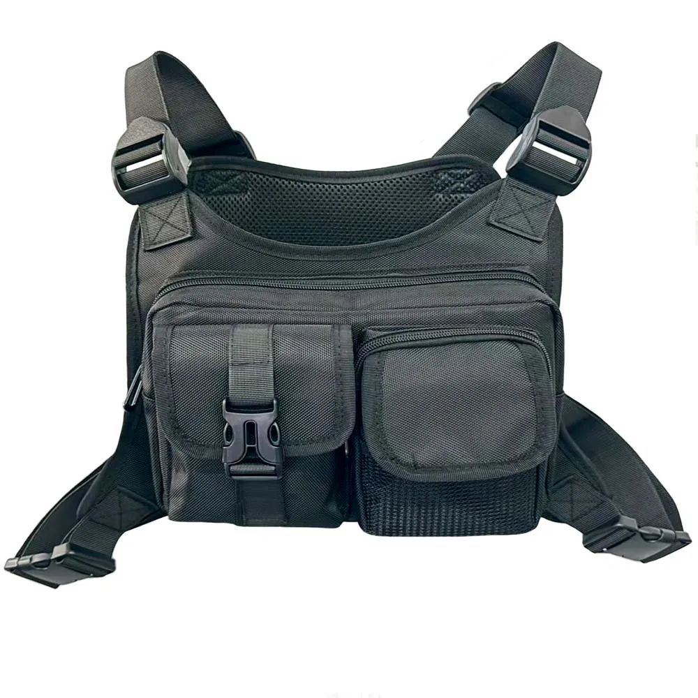 De Yi Ying Bolsa de pecho táctica para hombre, chaleco táctico para exteriores, chaleco de ciclismo para deportes al aire libre, mochila multifuncional - imagen 2