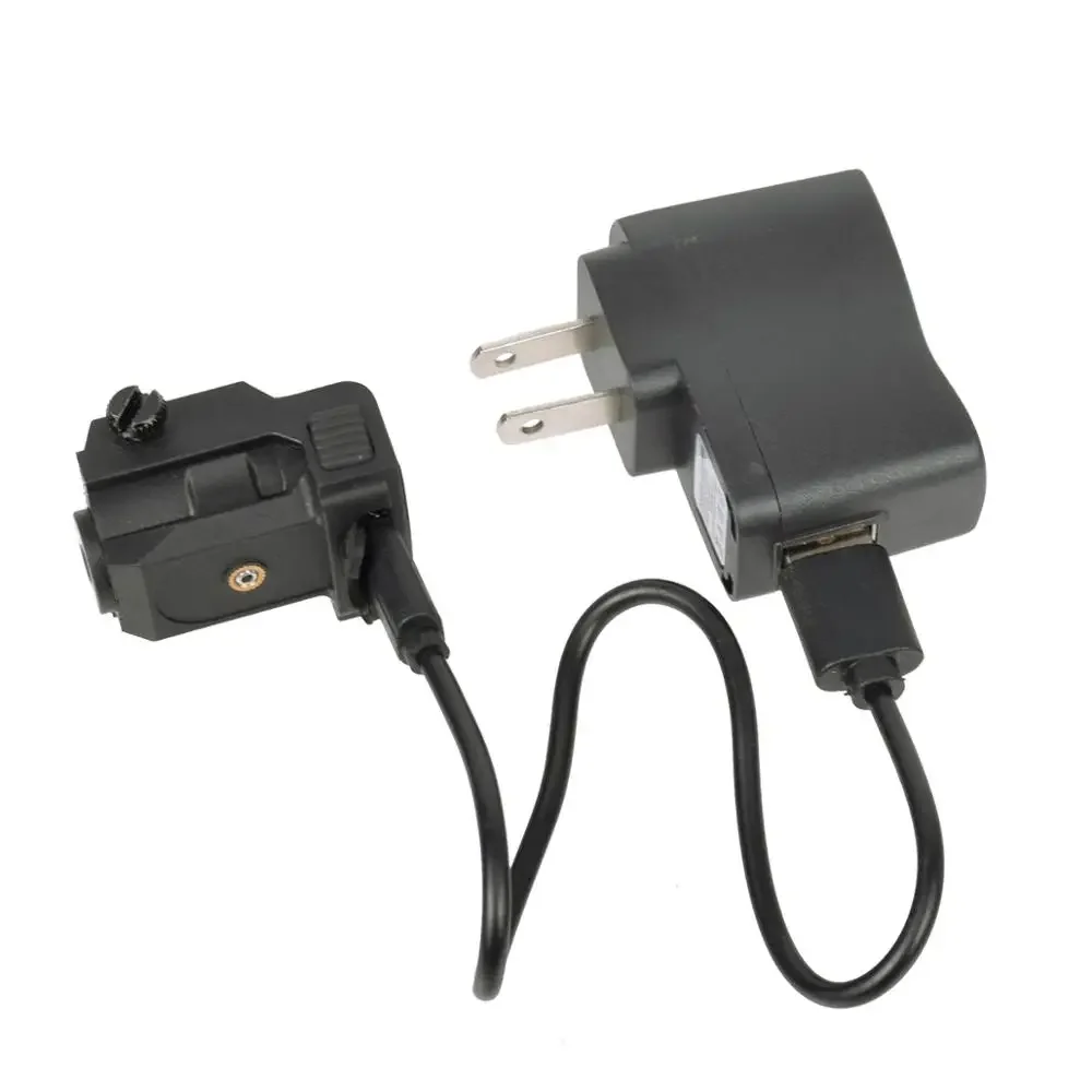 Láser verde táctico para montaje en riel Picatinny para pistola con USB recargable Airsoft caza láser verde - imagen 3