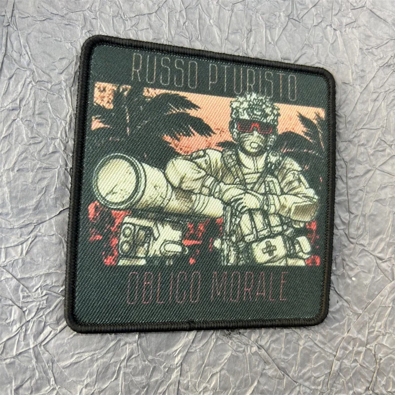 Parche adhesivo impreso de soldado de combate para ropa, parches tácticos militares, pegatinas para mochila, insignia de moral con gancho y bucle - imagen 5