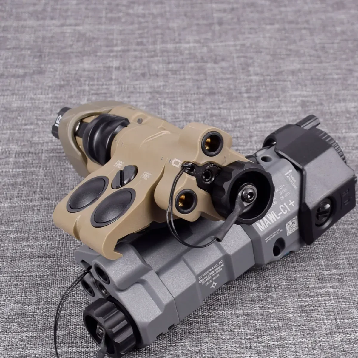 Linterna táctica de nailon MAWL C1 para arma, luz LED blanca Visible, rojo, verde, azul, láser Airsoft, nuevo Mawl-C1 - imagen 4