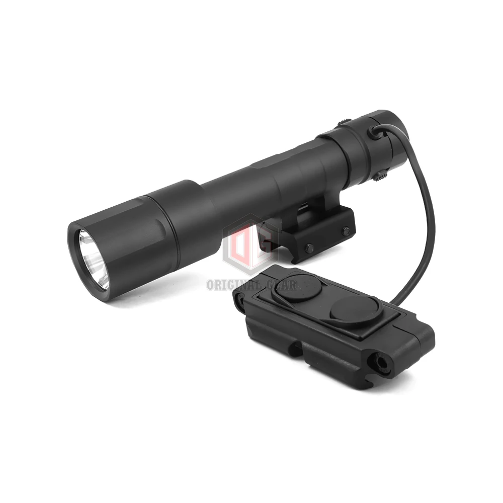 Linterna para arma, luz exploradora táctica de 1400 lúmenes, tamaño completo, REIN 2,0 MCH, salida única con riel Picatinny de 20mm - imagen 2