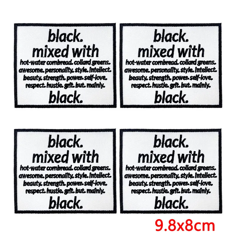 Parche termoadhesivo Black Girls Been Magic bordado DIY - imagen 3