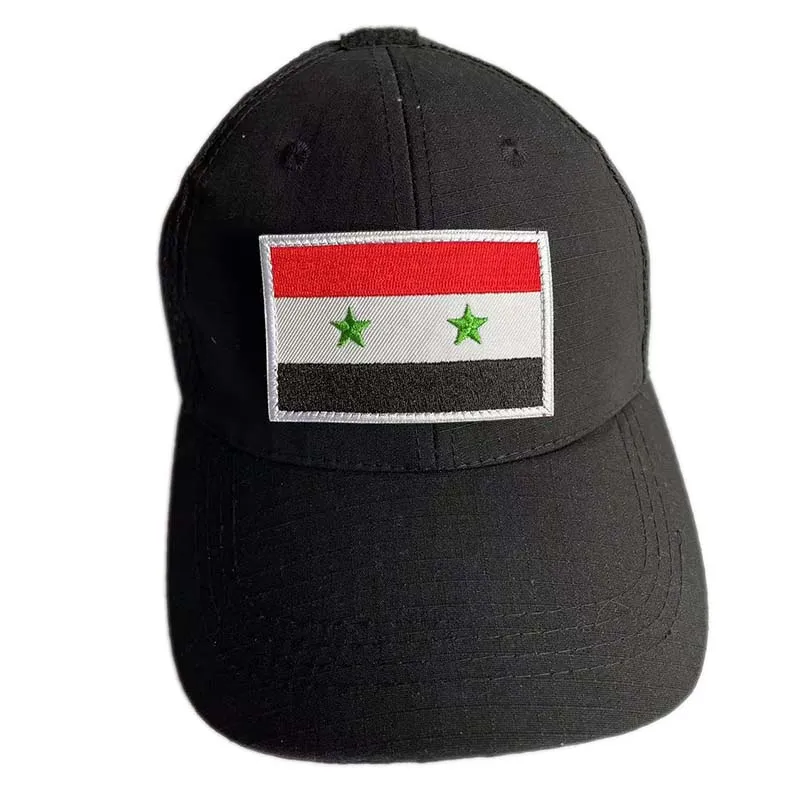 Parches bordados con apliques de tela con emblema de bandera siria con gancho y bucle, insignias tácticas militares, pegatinas para ropa en brazalete - imagen 3